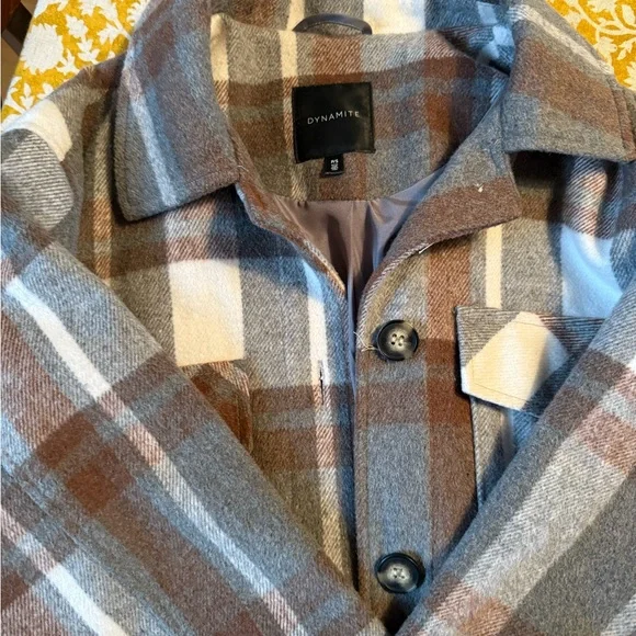 Dynamite Multi-Color Plaid Jacket - Picture 4 of 6